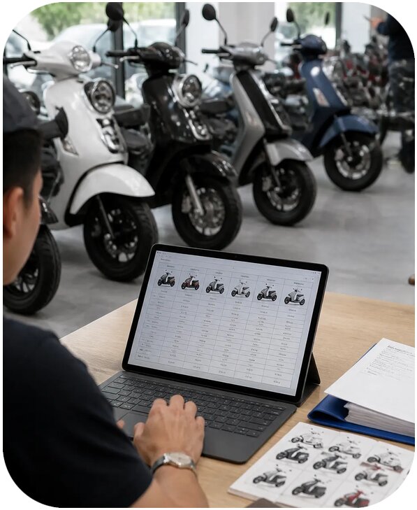 Поиск поставщиков скутеров и мопедов в Китае от 26333 р. | Китаист